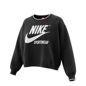 Nike Women's Black and White Sportswear Sweatshirt Women’s Medium